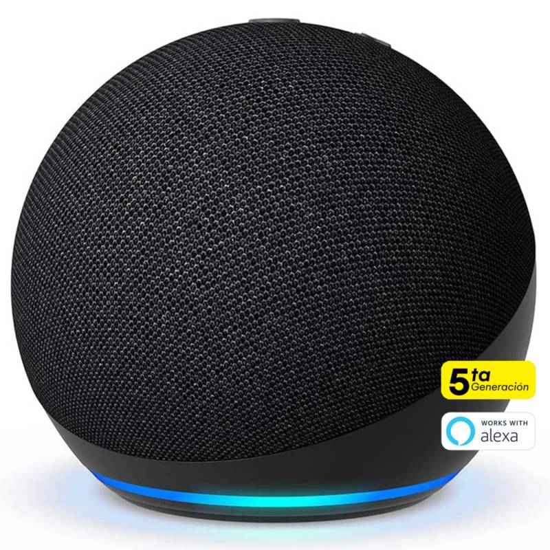 Parlante Amazon Echo Dot 5ta Generacion - Parlante inteligente con Alexa | Carbón