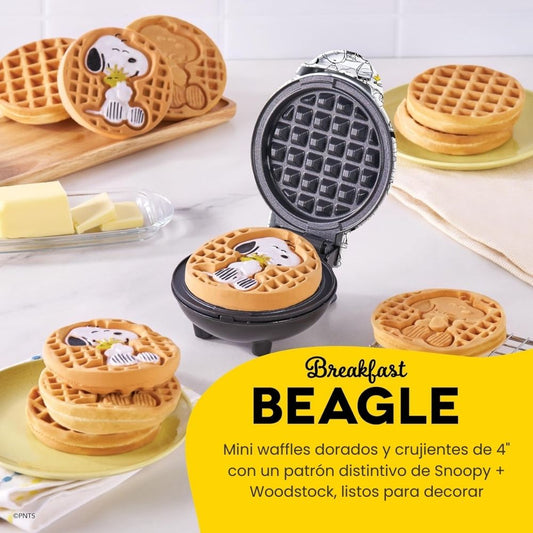 Mini Waflera 🥞 Peanuts x Dash – ¡Diversión en Forma de Gofres con Snoopy!