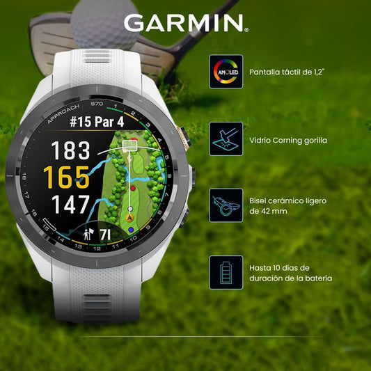Garmin Approach S70 – Reloj Inteligente Premium para Golf y Multideporte