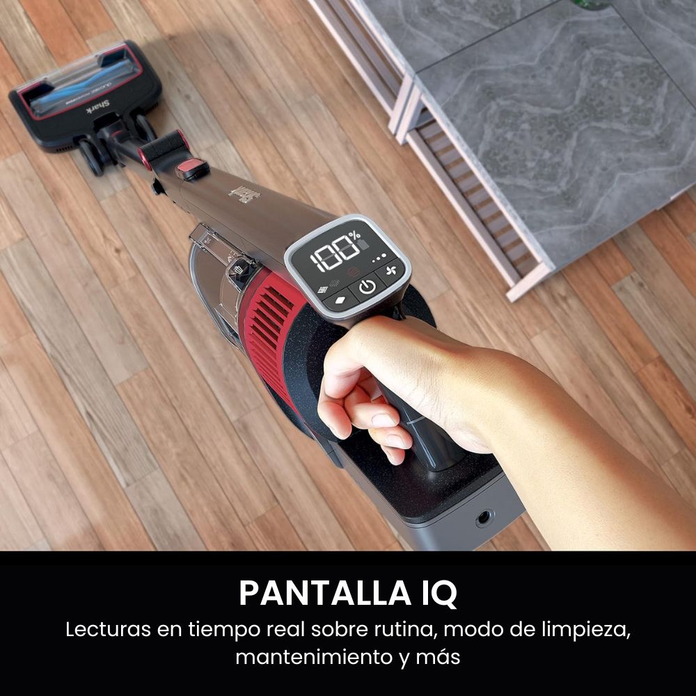 Aspiradora Inalámbrica con DuoClean PowerFins™| 60 Min Autonomía | AntiPelo Mascotas - Shark Vertex Pro IZ662H