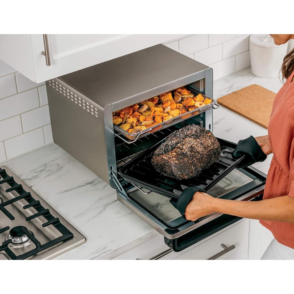🍗 Ninja Foodi XL Pro – Horno de Aire 10 en 1 | 21L de Capacidad | 1800W | Ideal para Familias Grandes 🔥✨