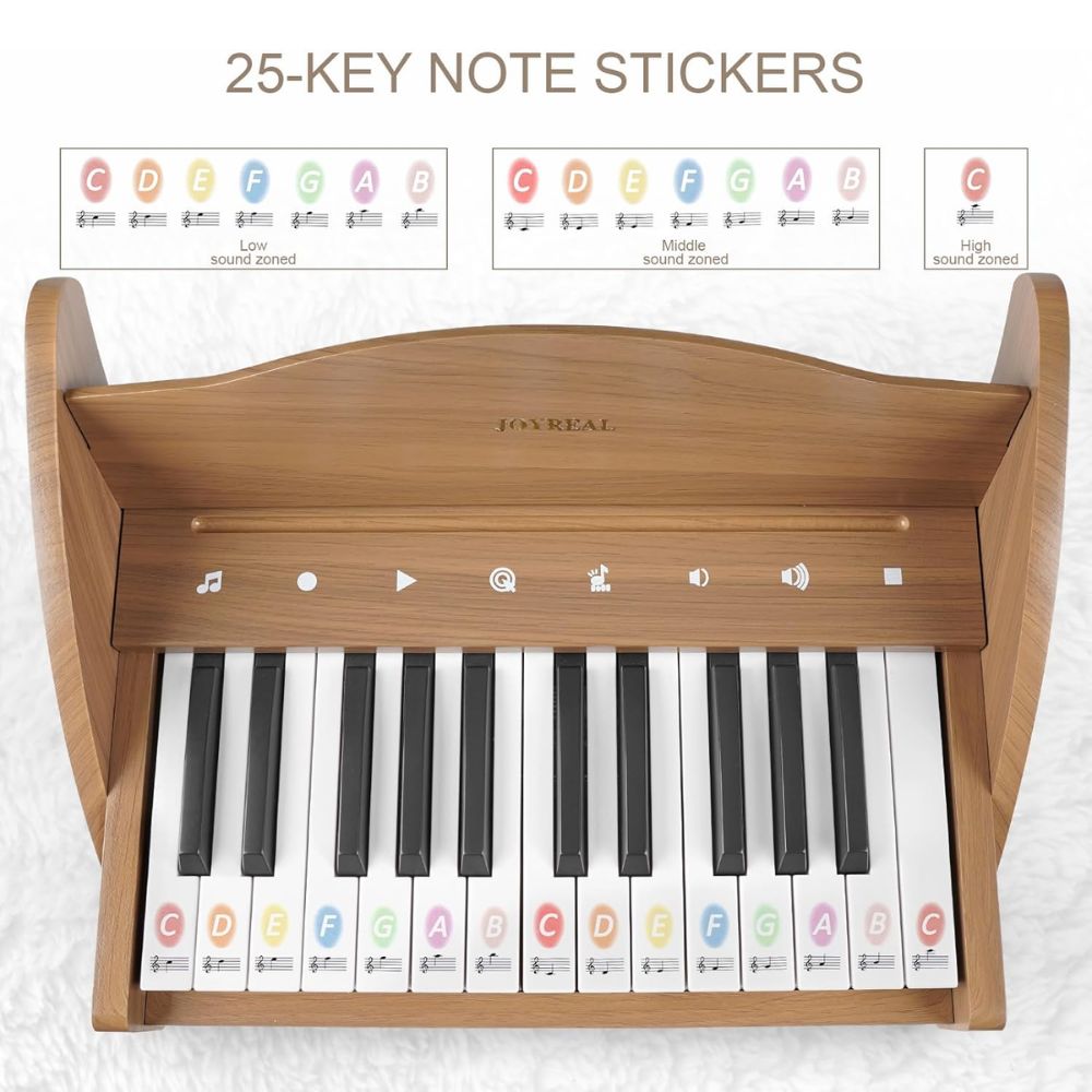 🎹 Joyreal Piano Infantil de 25 Teclas | Juguete Educativo para Niños 3+ Años 🎼✨