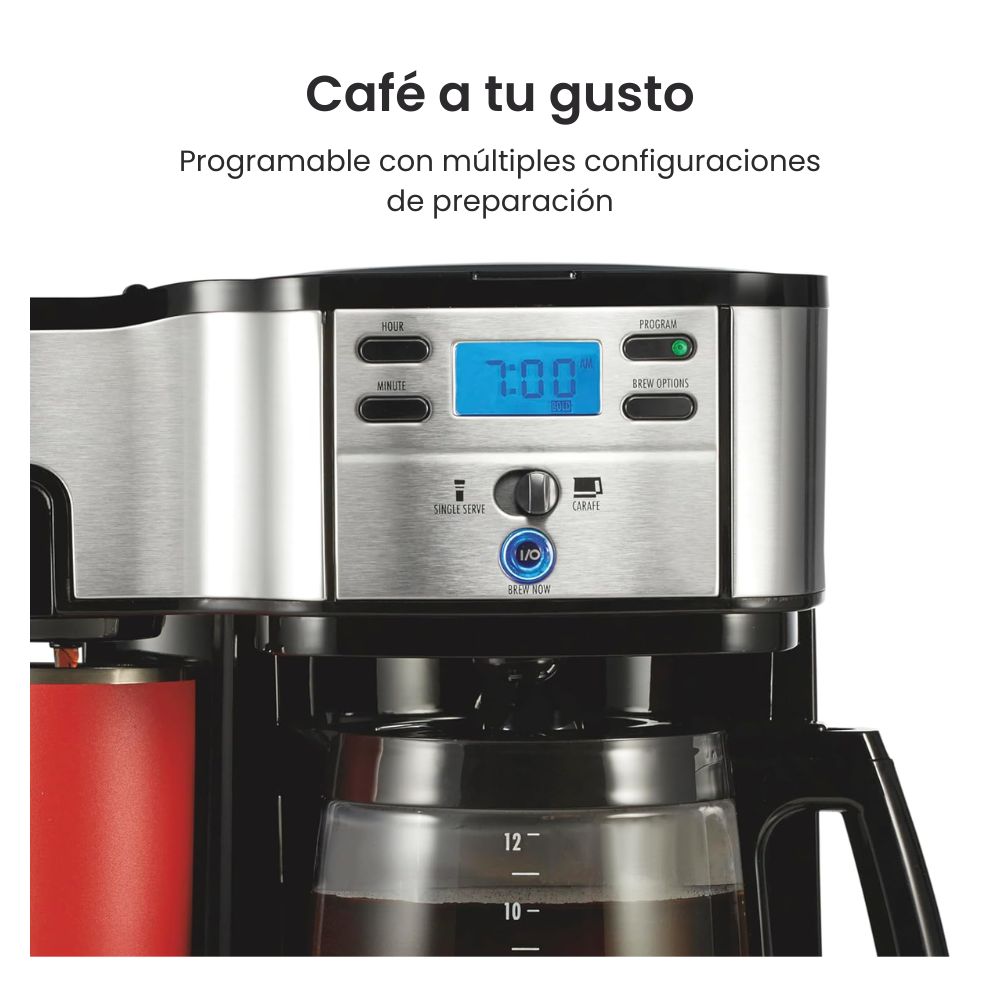 Cafetera Programable - Hamilton Beach Brewer de 2 vías