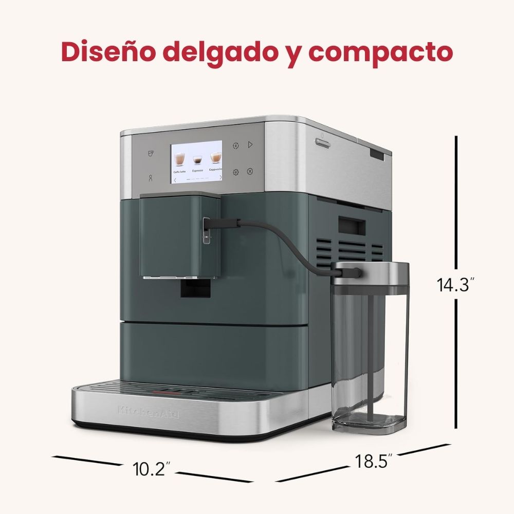 Máquina de Café Espresso Automática KF7 con Espumador de Leche | Color Juniper - KitchenAid