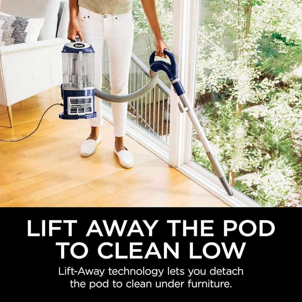 Shark NV360 Navigator Lift-Away Deluxe – Aspiradora Vertical con Tecnología Lift-Away | Filtro HEPA | Ideal para Pelo de Mascotas 🐶🐱