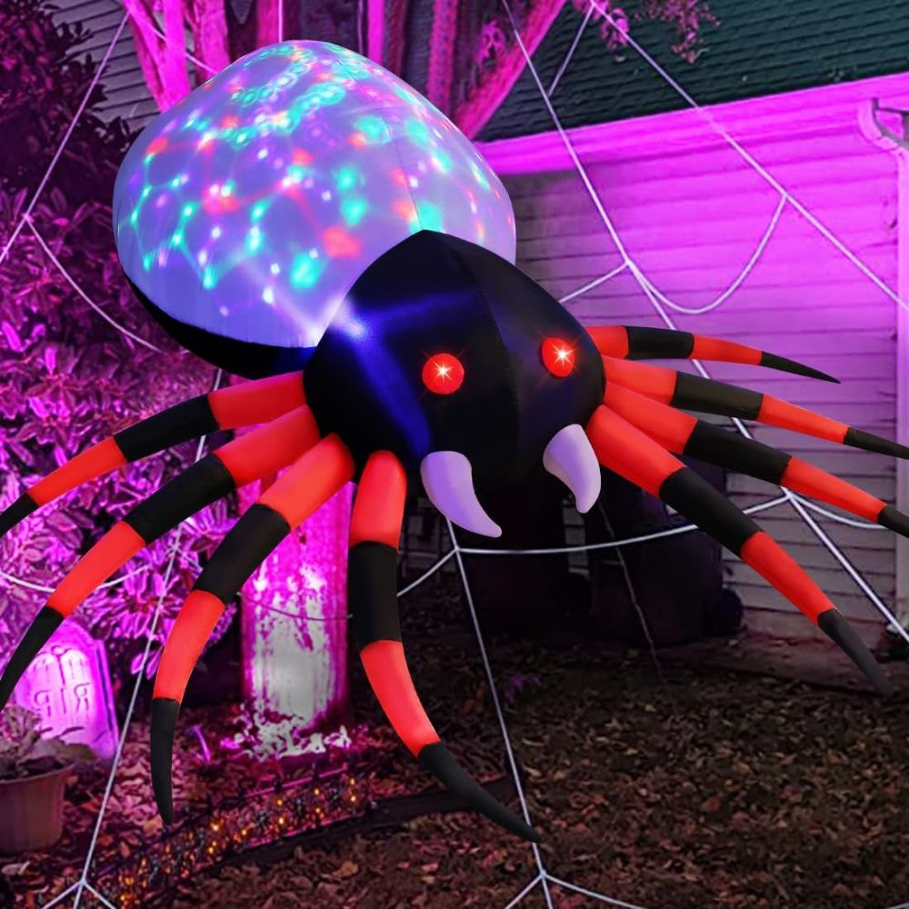 Araña Inflable de Halloween | Decoración para Exteriores | GOOSH 🕷️