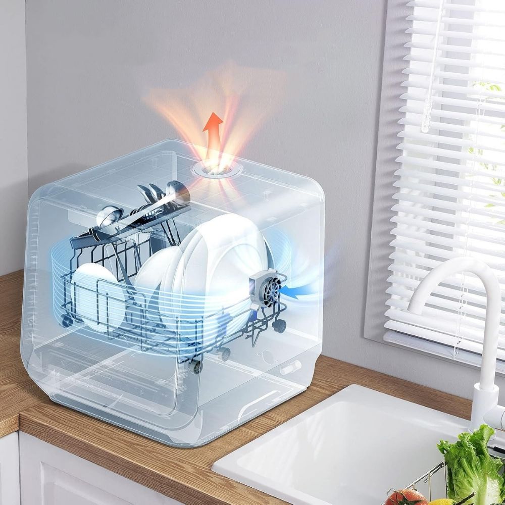 🧼 COMFEE' Lavavajillas de Encimera Portátil con Tanque Integrado – Limpieza Sin Instalación