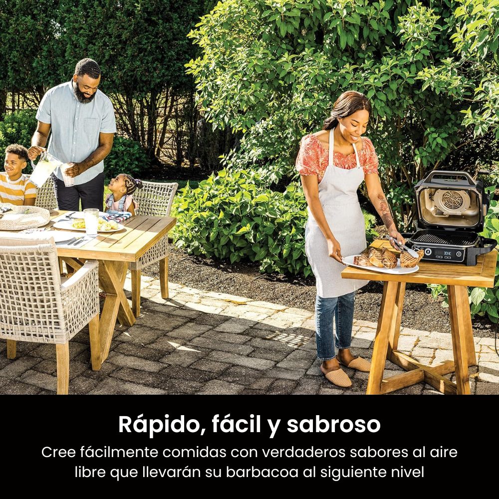 Parrilla 7 en 1 + Ahumador + Freidora de Aire - Ninja Woodfire OG701