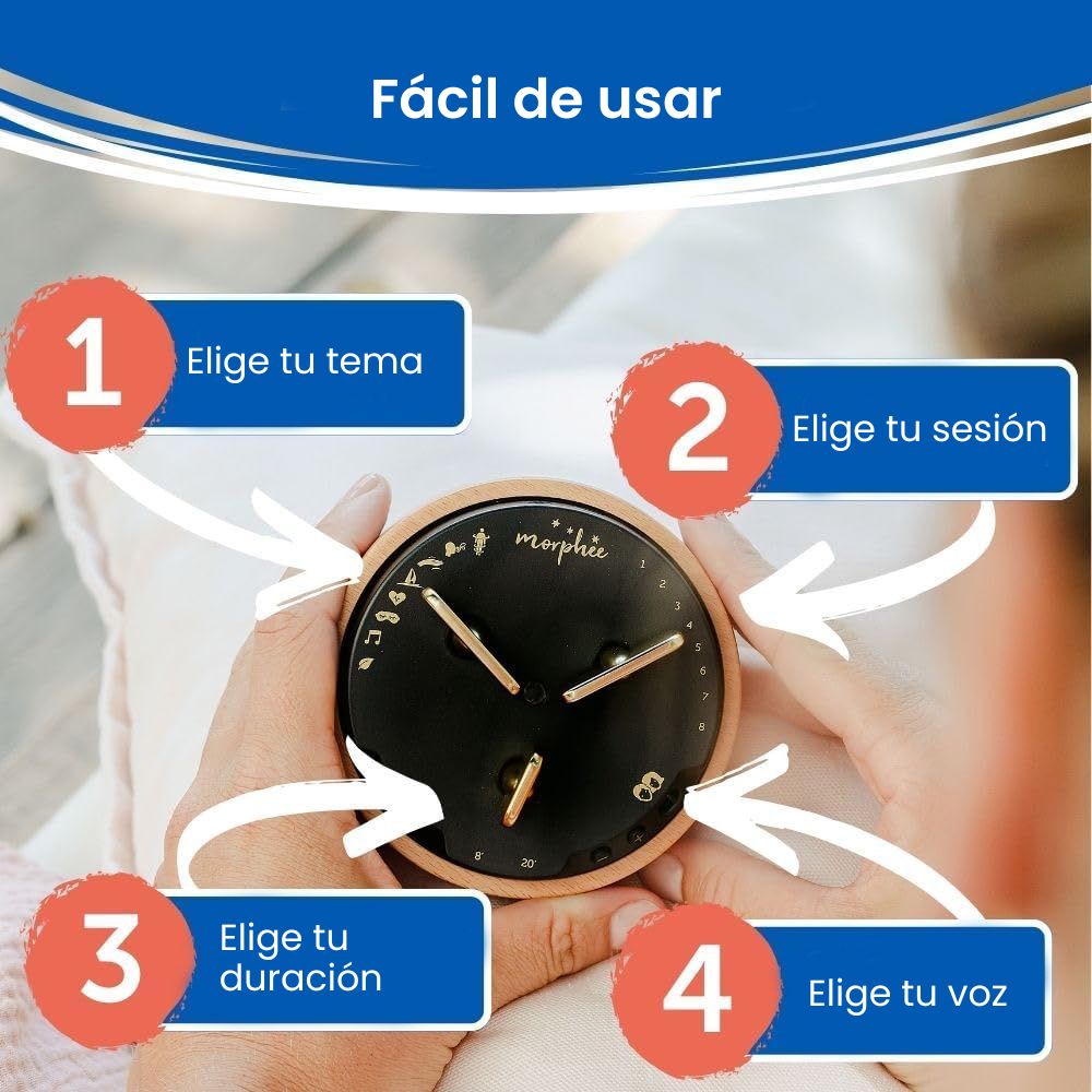 Máquina de sonido para dormir con meditación - Morphée