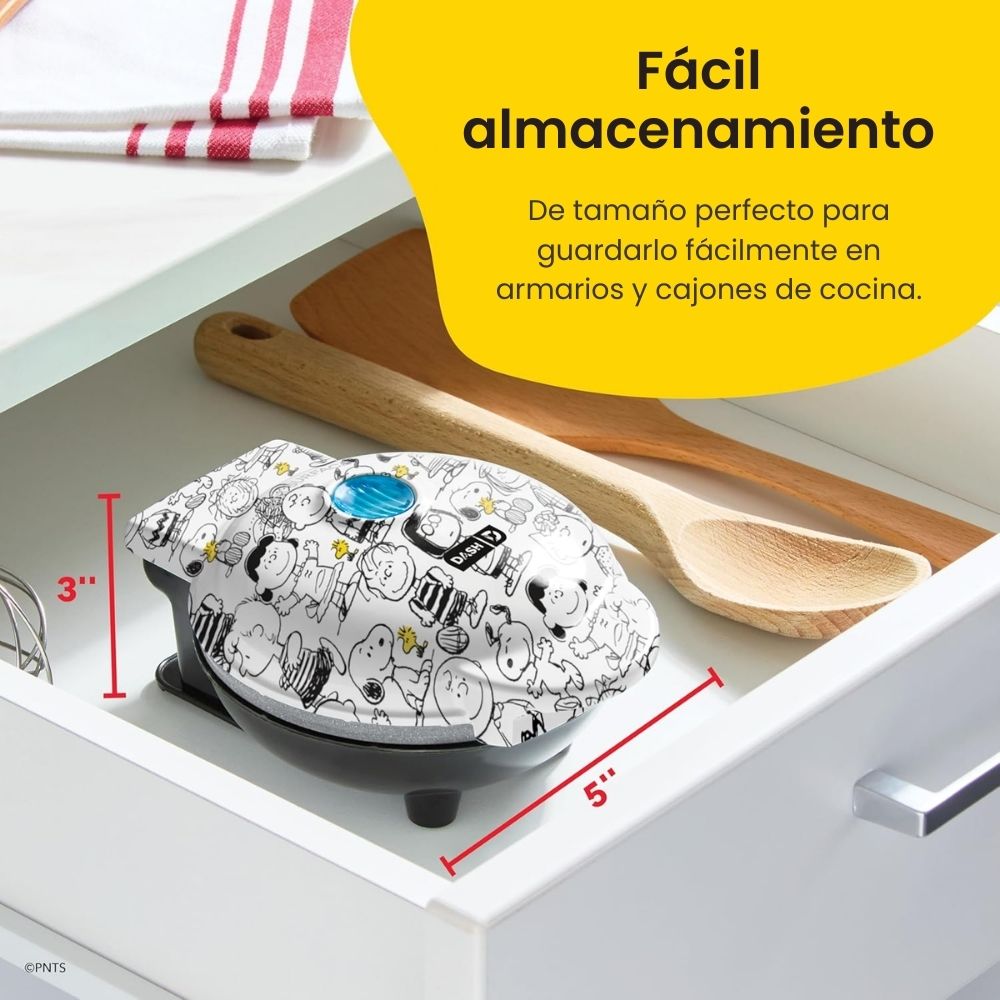 🥞 Mini Waflera Peanuts x Dash – ¡Diversión en Forma de Gofres con Snoopy!