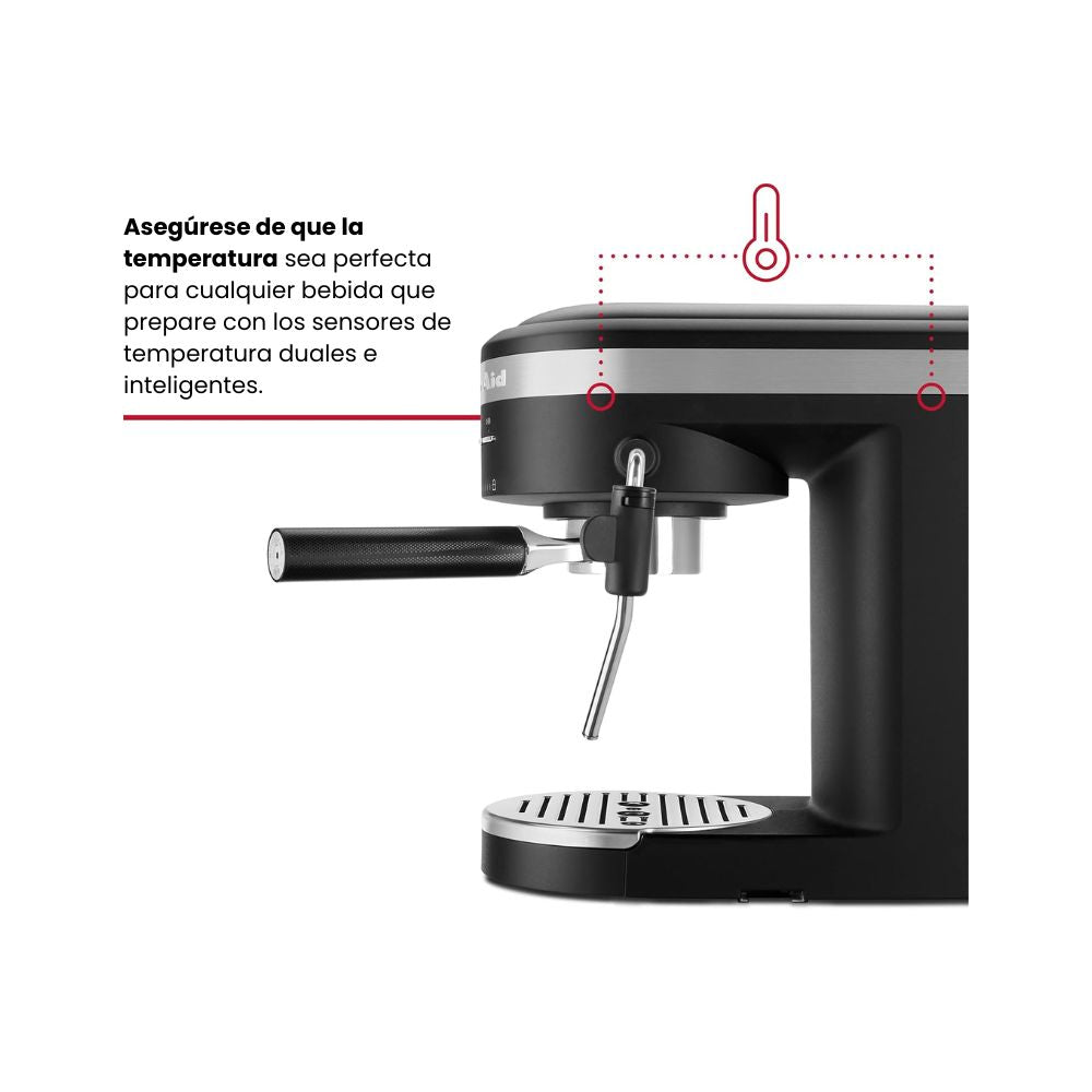 Máquina de Café Espresso Semiautomática con Espumador Automático (KES6404) - KitchenAid