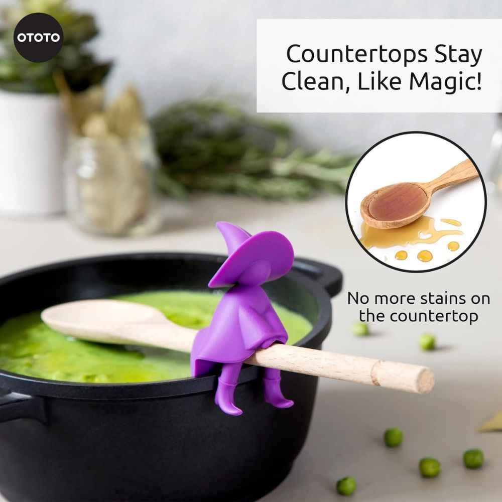 Soporte para Cucharas con Diseño de Bruja | Accesorio para Cocina | OTOTO Agatha