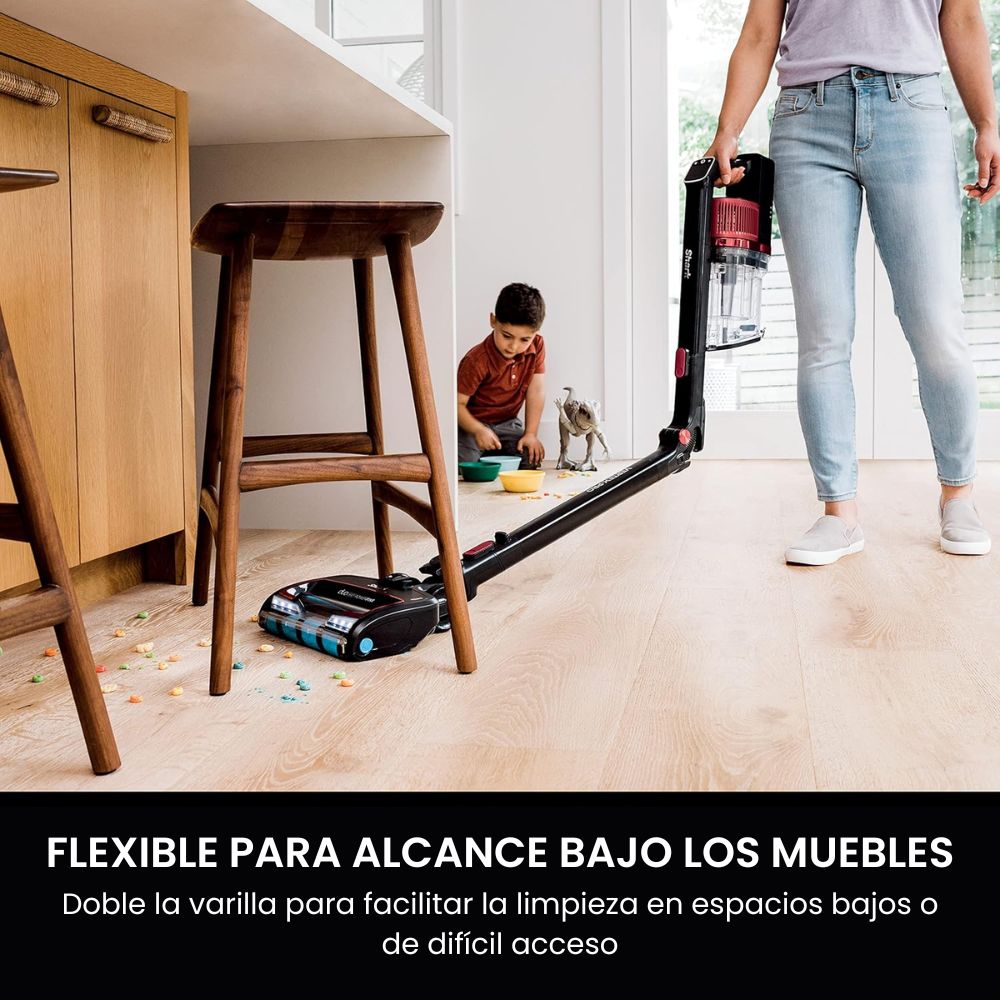 Aspiradora Inalámbrica con DuoClean PowerFins™| 60 Min Autonomía | AntiPelo Mascotas - Shark Vertex Pro IZ662H