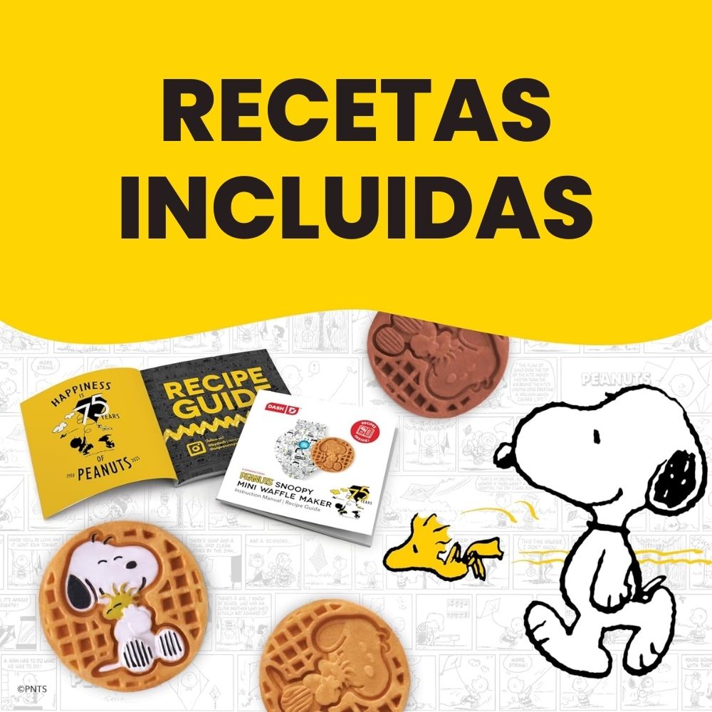 🥞 Mini Waflera Peanuts x Dash – ¡Diversión en Forma de Gofres con Snoopy!