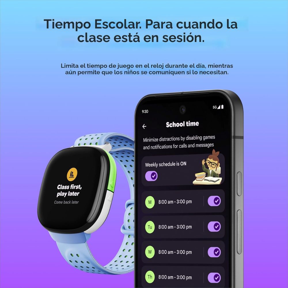 Fitbit Ace LTE – Reloj Inteligente para Niños con 4G LTE y Juegos Activos 🎮📱