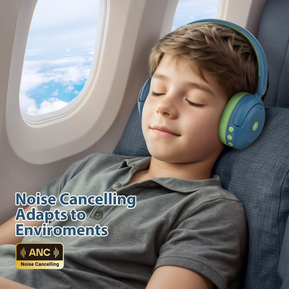 iClever BTH20 – Auriculares con Cancelación Activa de Ruido (ANC) para Niños |