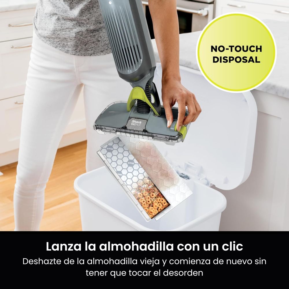Trapeador/aspirador inalámbrico Shark VACMOP Pro - Aspira, Trapea y Desinfecta en 1 Paso