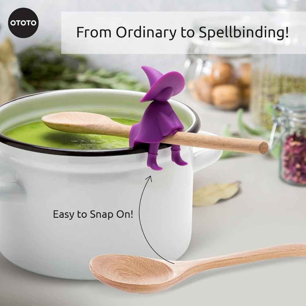 Soporte para Cucharas con Diseño de Bruja | Accesorio para Cocina | OTOTO Agatha