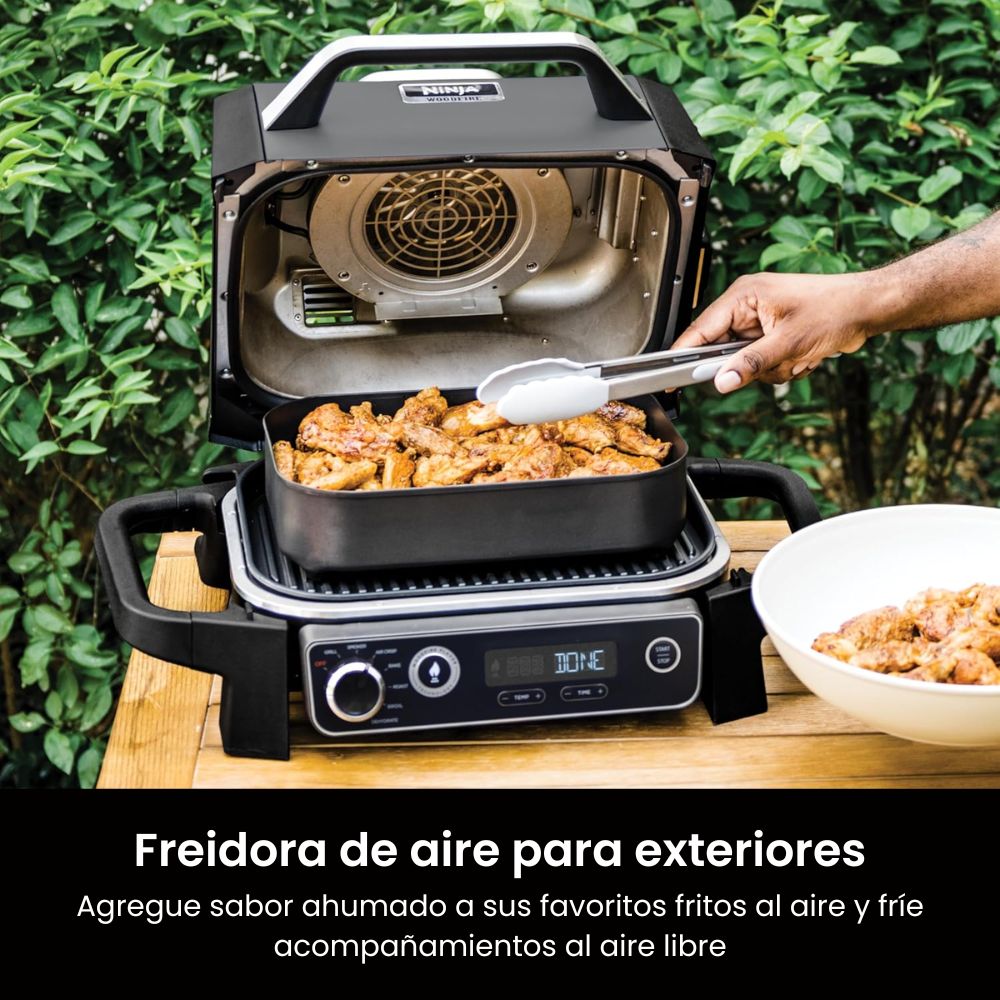 Parrilla 7 en 1 + Ahumador + Freidora de Aire - Ninja Woodfire OG701