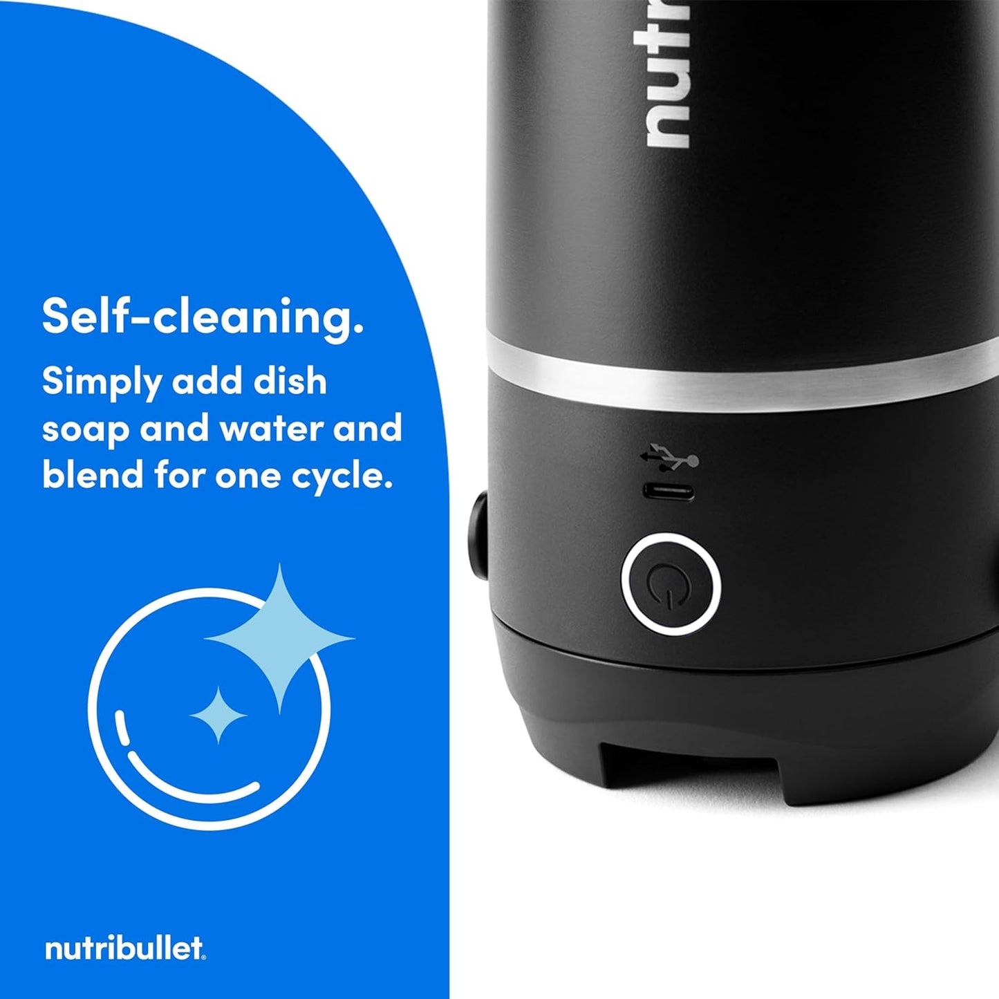 NutriBullet Flip - Batidora Portátil con Vaso Térmico para Batidos Perfectos