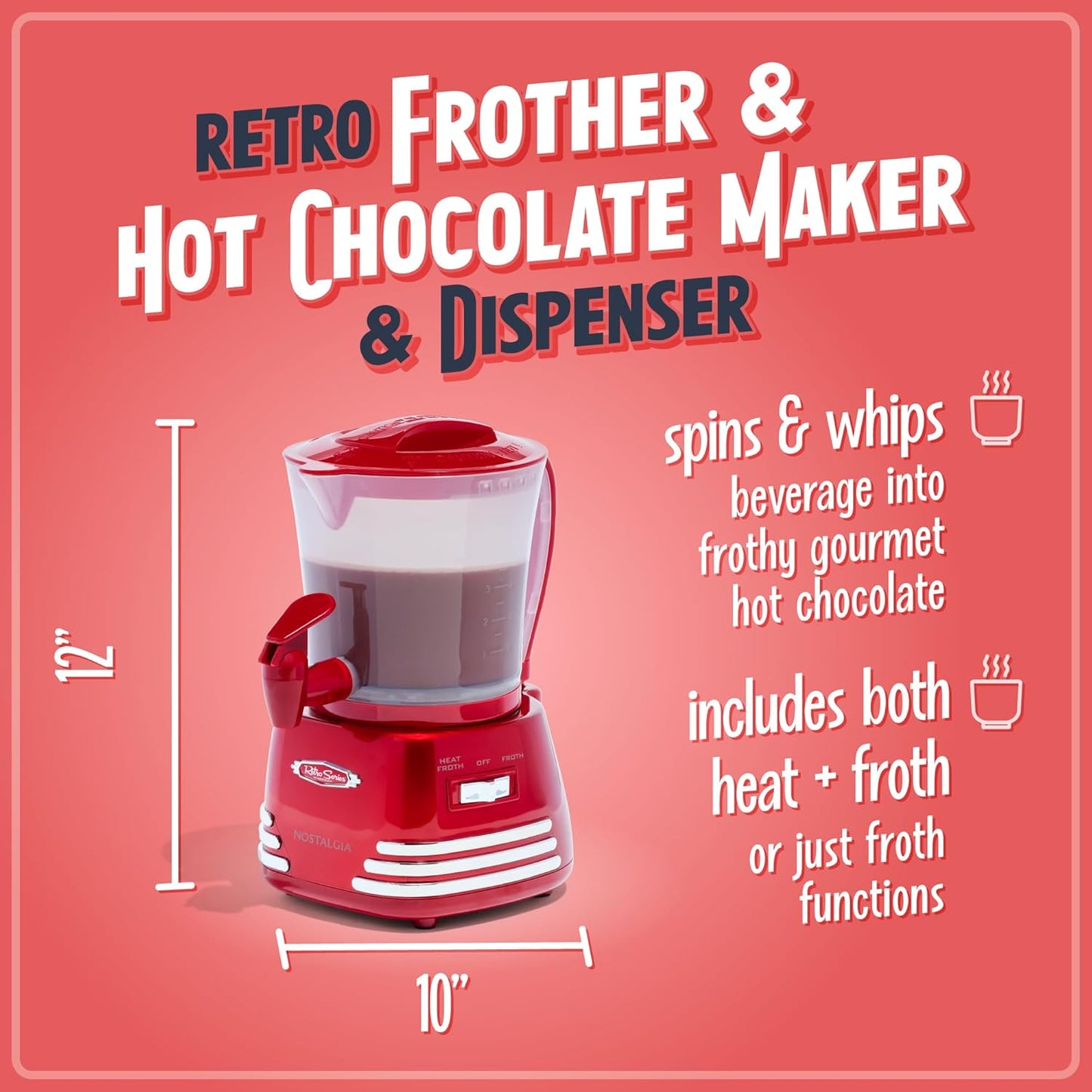 Máquina para hacer chocolate caliente - Nostalgia Electrics