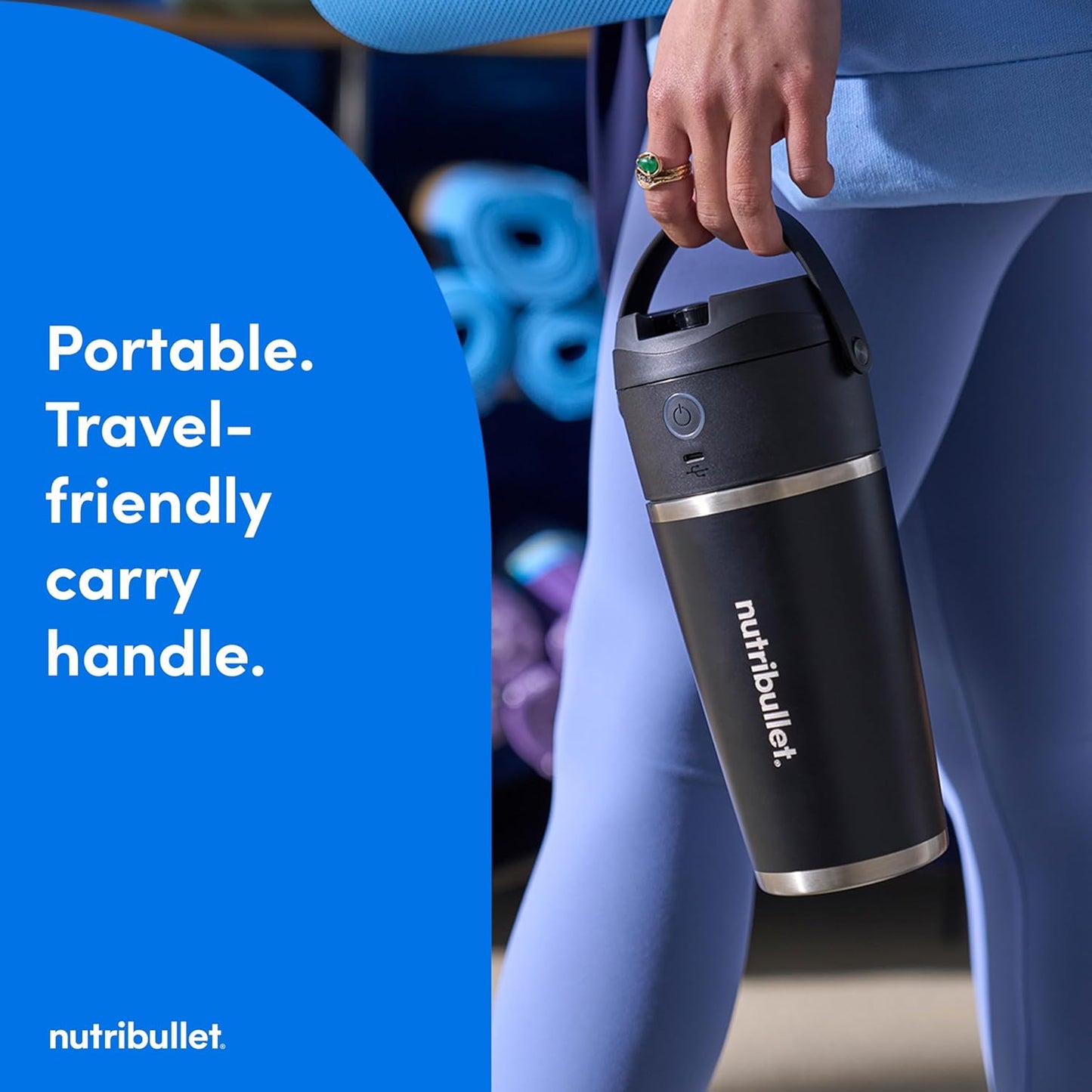 NutriBullet Flip - Batidora Portátil con Vaso Térmico para Batidos Perfectos