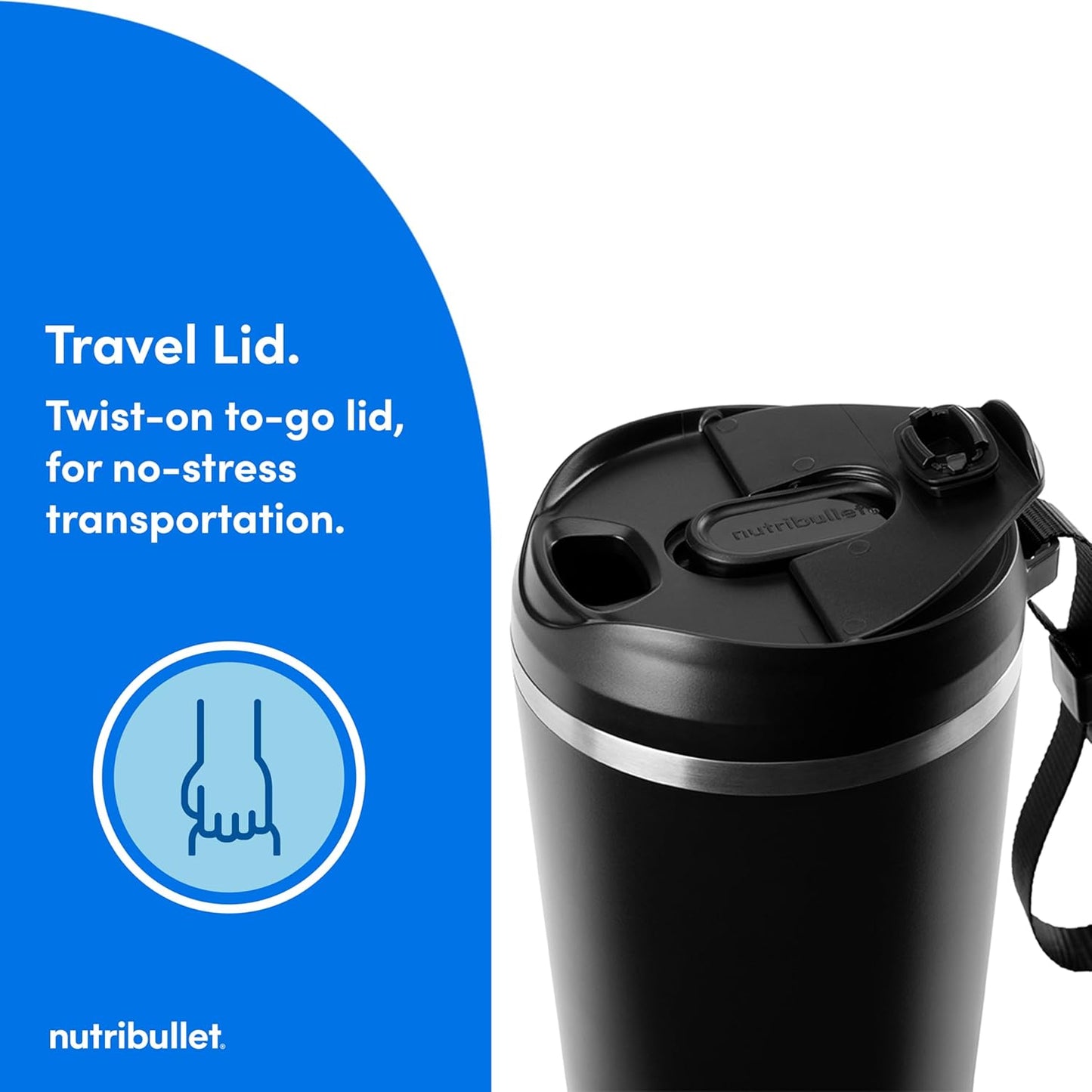 NutriBullet Flip - Batidora Portátil con Vaso Térmico para Batidos Perfectos