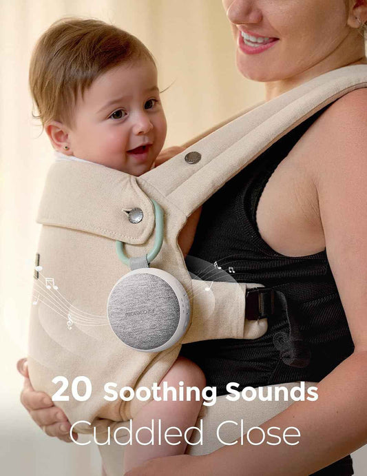 Combo Momcozy Máquina de Sonido Portátil + Mordedor de Silicona | Sueño Tranquilo y Alivio para la Dentición
