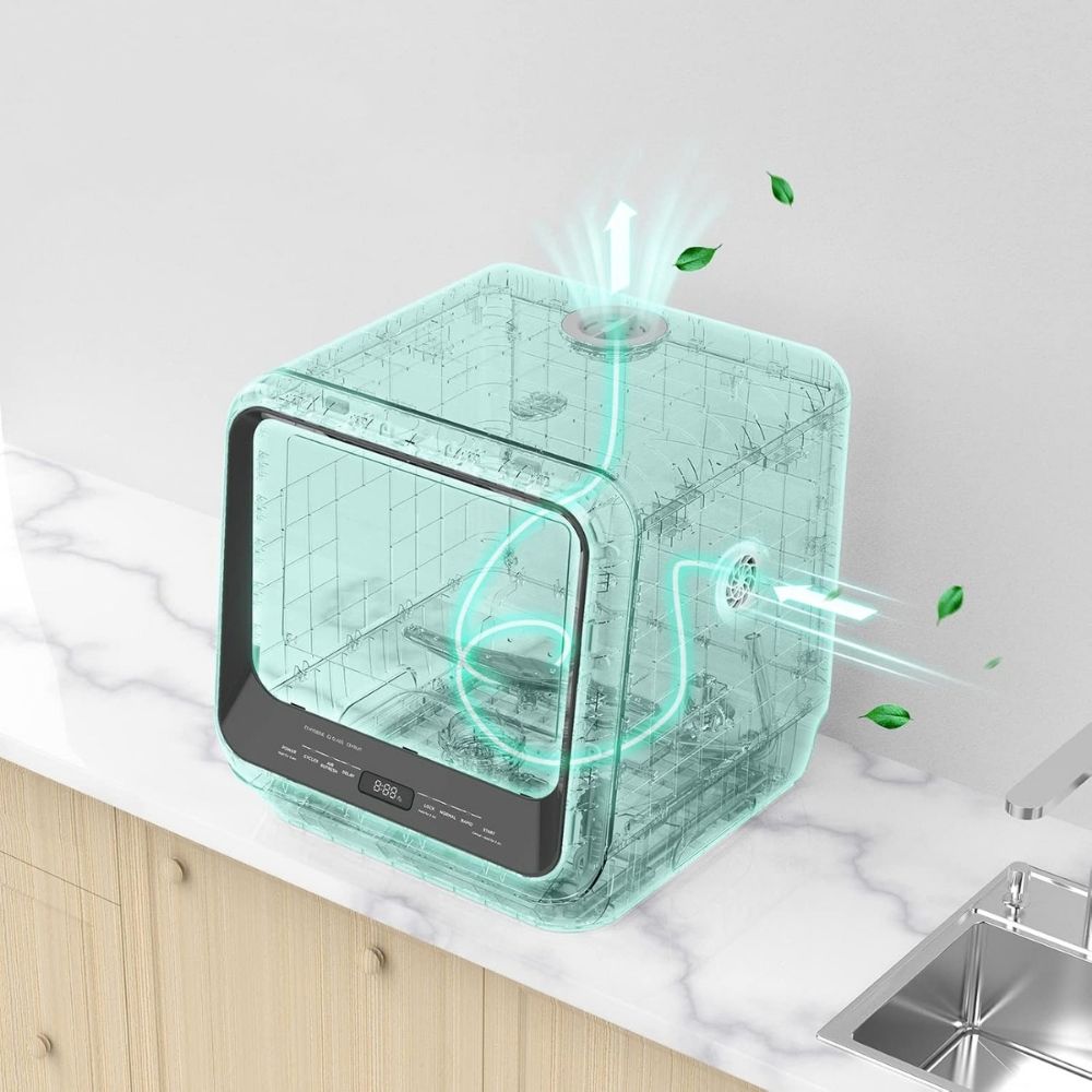 🧼 COMFEE' Lavavajillas de Encimera Portátil con Tanque Integrado – Limpieza Sin Instalación