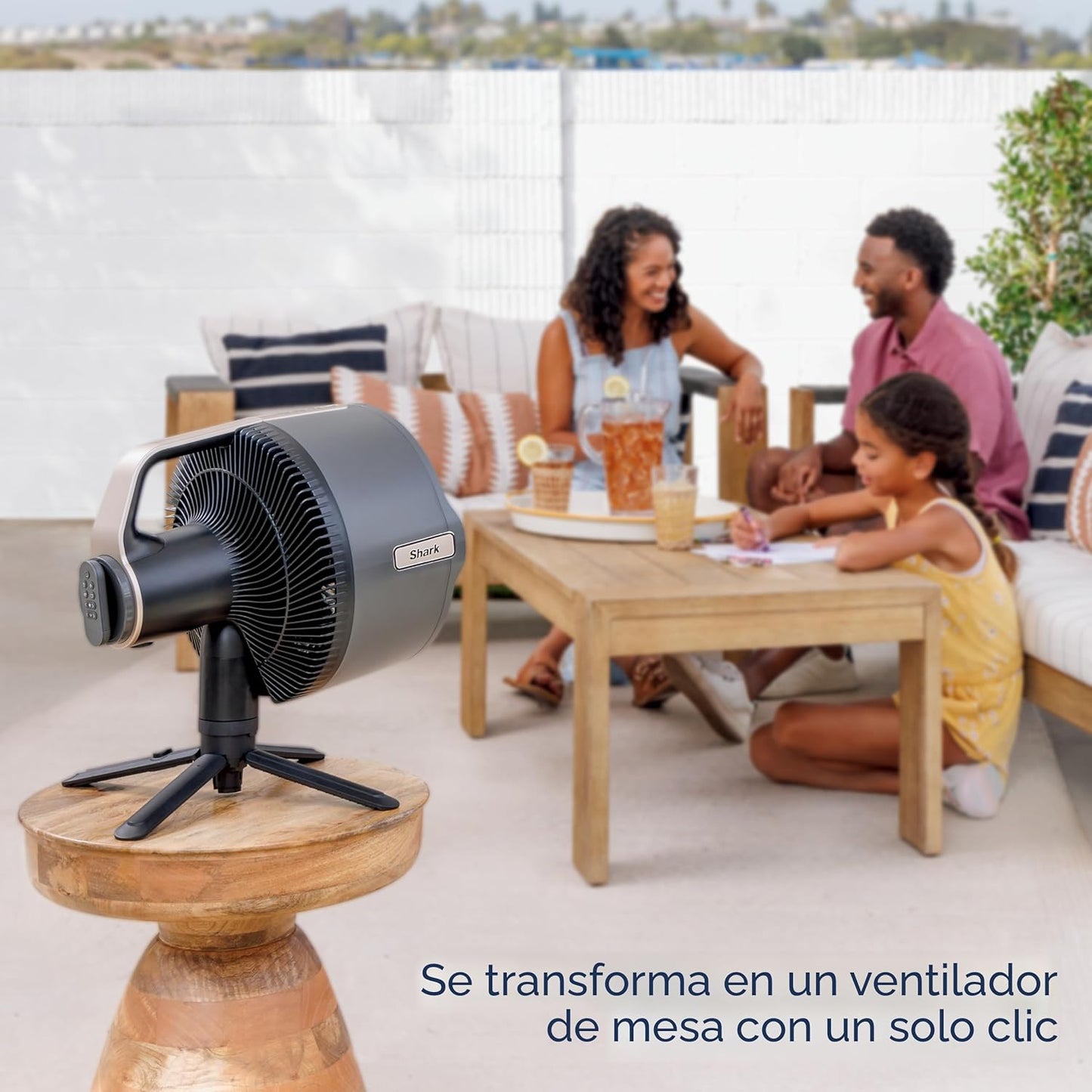 Shark FlexBreeze Pro Mist: Ventilador para interior y exterior + Nebulizador Inteligente