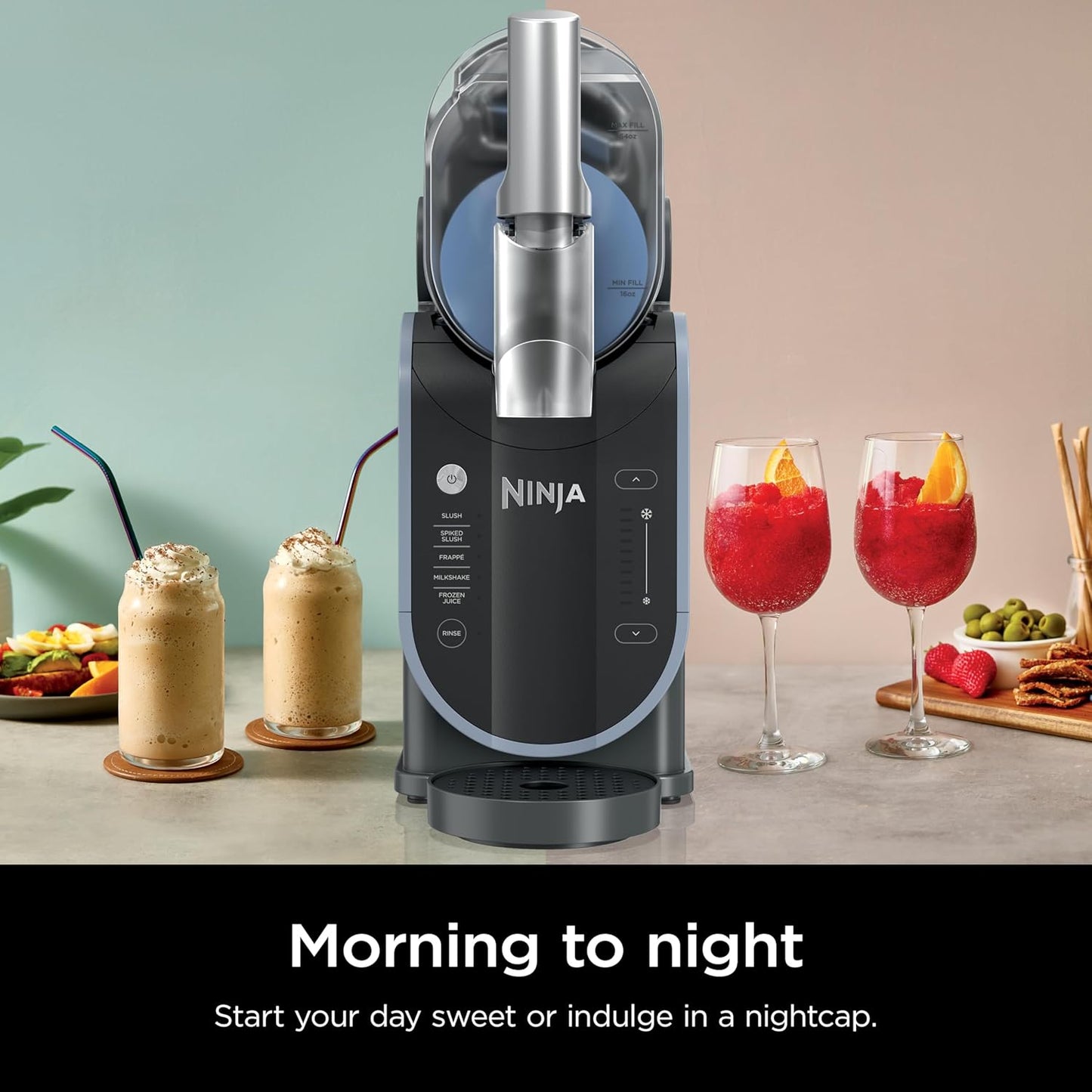 Ninja SLUSHi - Máquina de bebidas congeladas y granizados con tecnología RapidChill