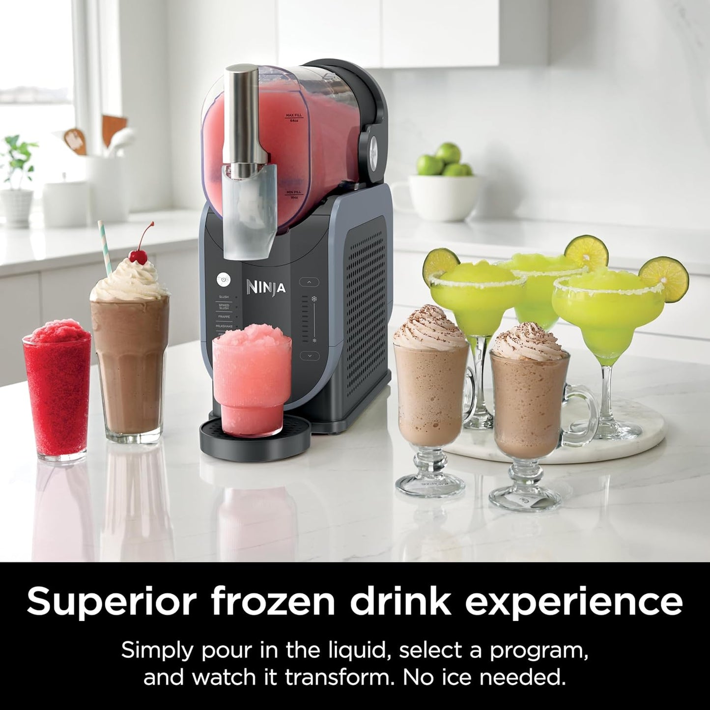Ninja SLUSHi - Máquina de bebidas congeladas y granizados con tecnología RapidChill