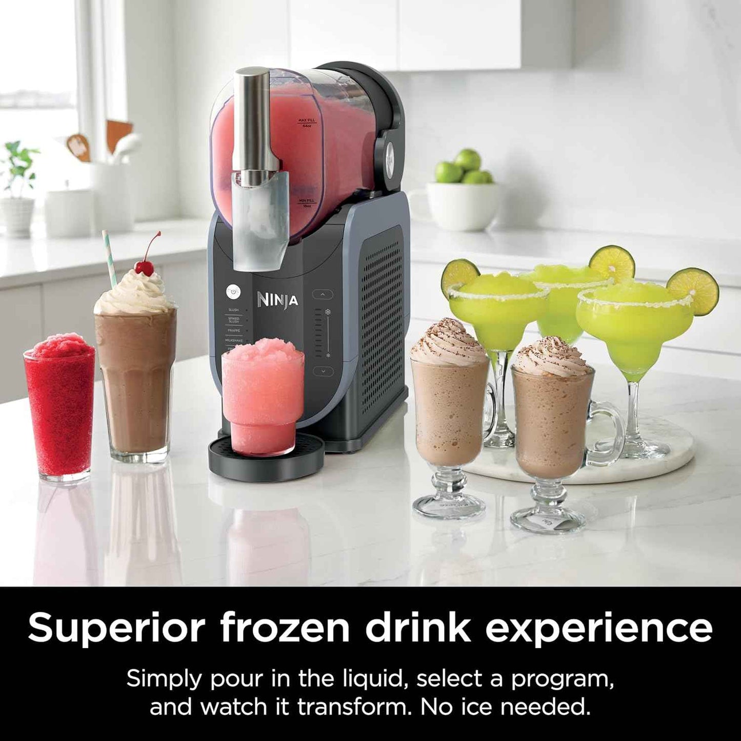 Ninja SLUSHi - Máquina de bebidas congeladas y granizados con tecnología RapidChill
