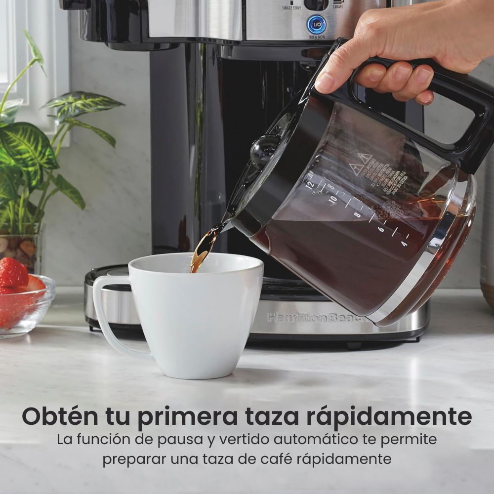 Cafetera Programable - Hamilton Beach Brewer de 2 vías