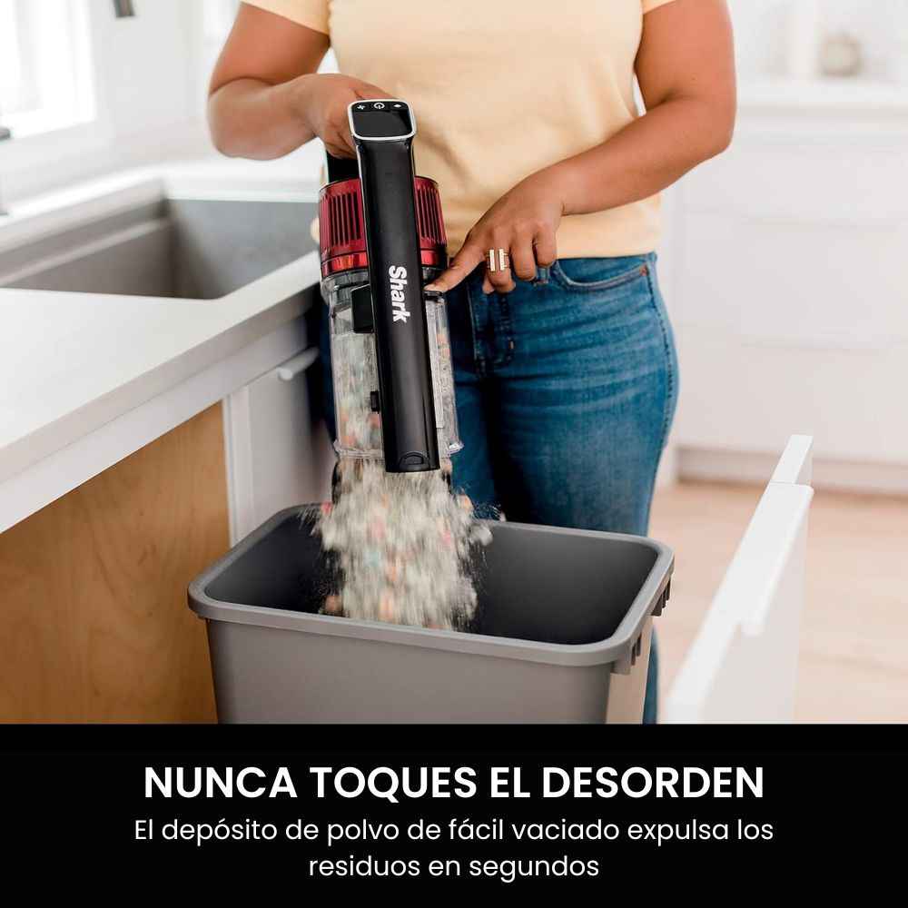 Aspiradora Inalámbrica con DuoClean PowerFins™| 60 Min Autonomía | AntiPelo Mascotas - Shark Vertex Pro IZ662H