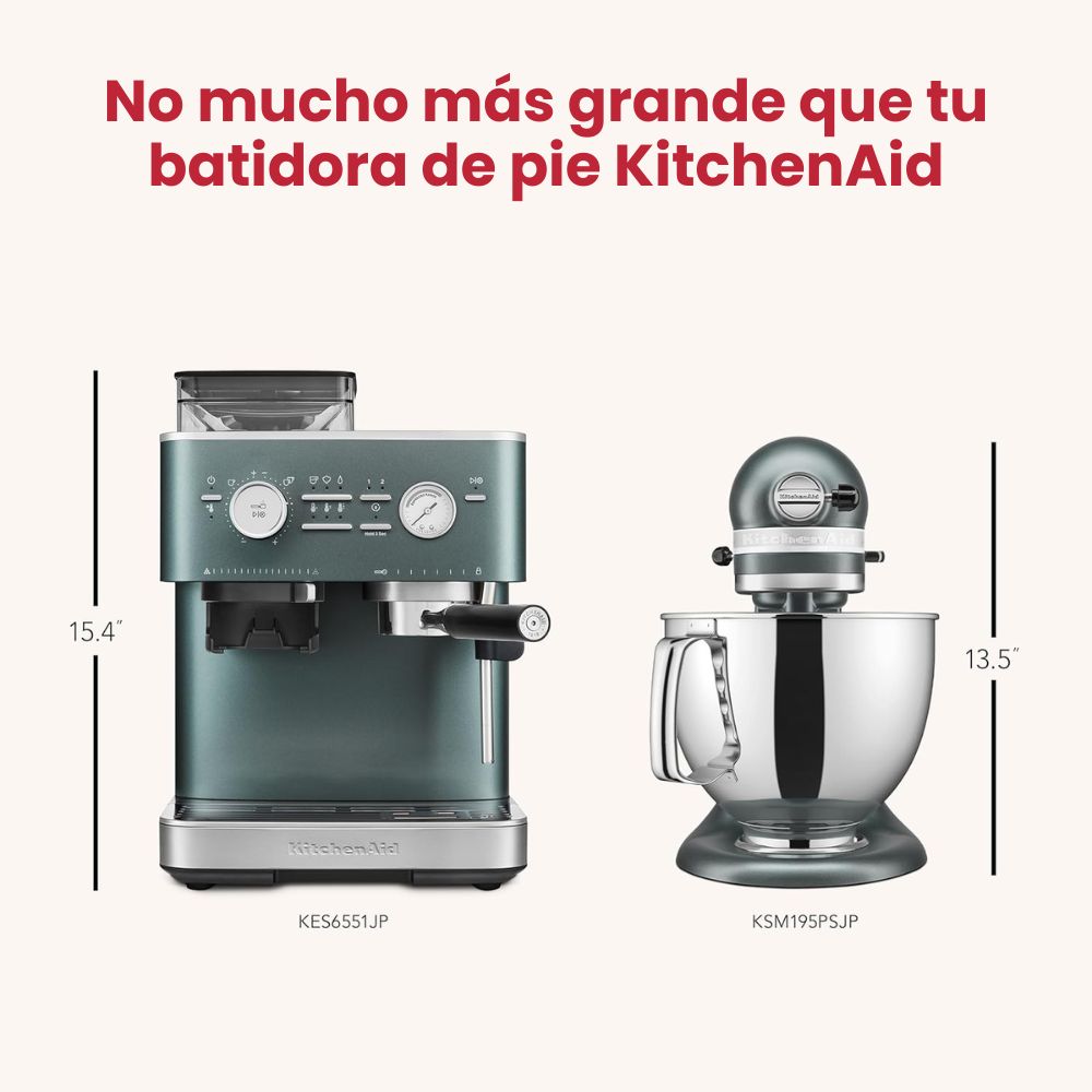Máquina de Café Espresso Semiautomática con molinillo de rebabas - KitchenAid
