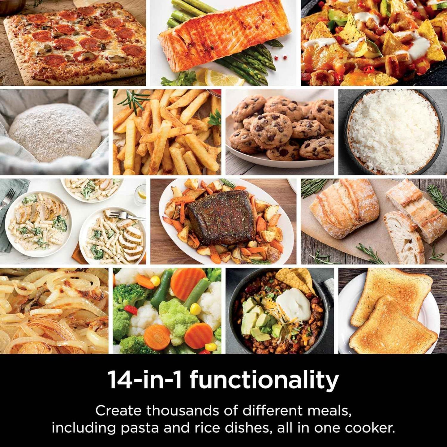 Ninja Combi Multicocina - Horno y freidora de aire, comidas completas en 15 minutos, funciones 14 en 1