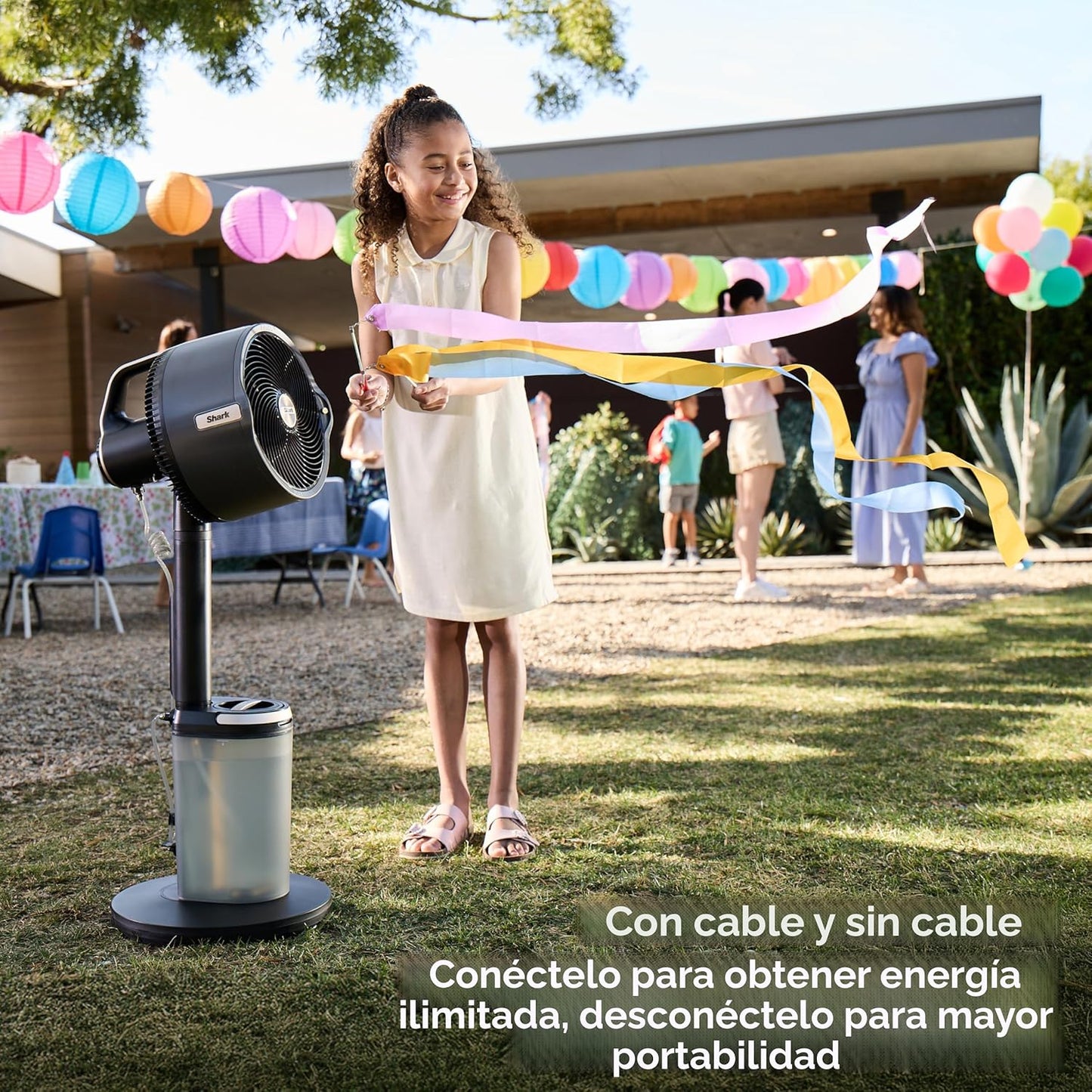 Shark FlexBreeze Pro Mist: Ventilador para interior y exterior + Nebulizador Inteligente