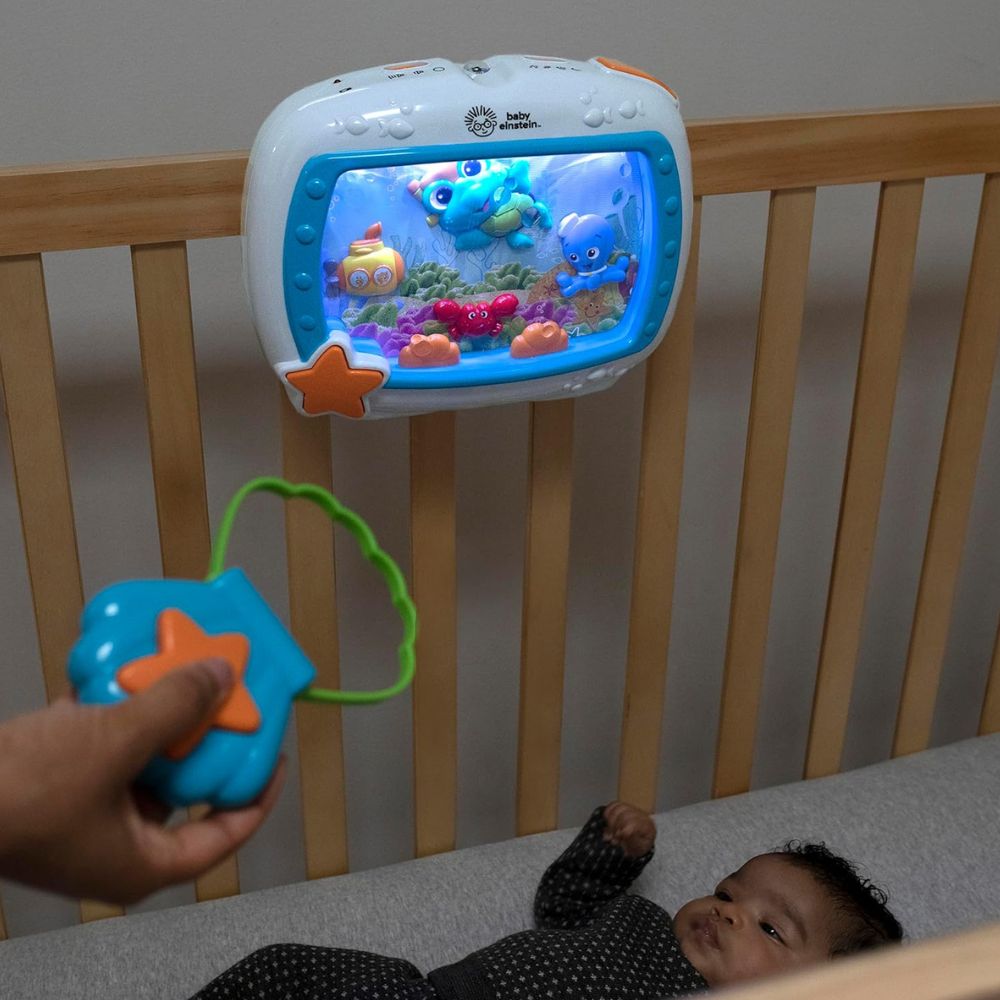 Baby Einstein Sea Dreams - Juguete calmante con control remoto para recién nacidos | Luces Suaves + Melodías | Control Remoto