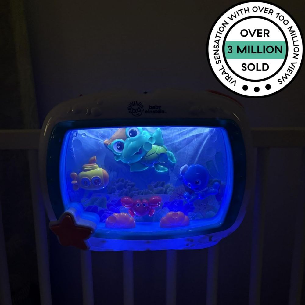 Baby Einstein Sea Dreams - Juguete calmante con control remoto para recién nacidos | Luces Suaves + Melodías | Control Remoto