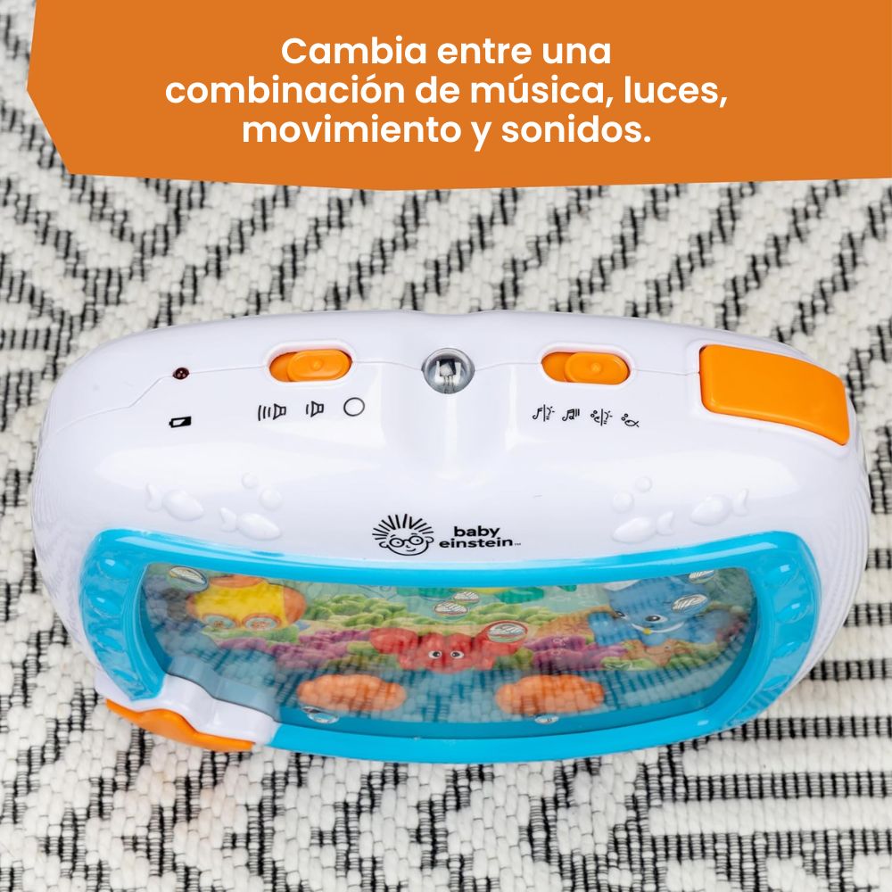 Baby Einstein Sea Dreams - Juguete calmante con control remoto para recién nacidos | Luces Suaves + Melodías | Control Remoto