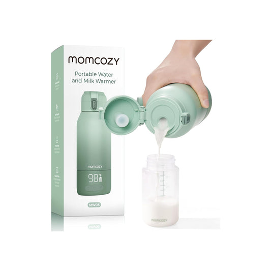 Kit Momcozy | Calentador de Leche Portátil + Kit de Cepillos para Biberones