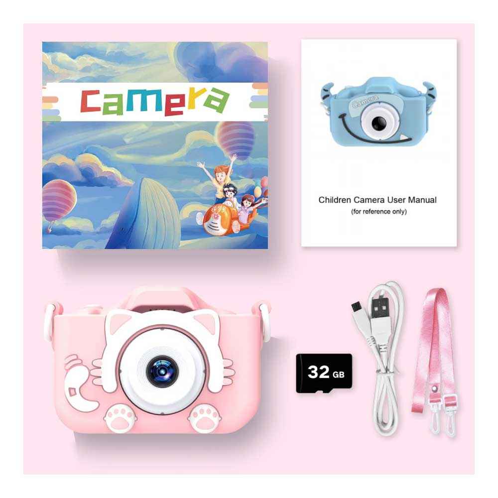 Cámara digital para niños, incluye tarjeta SD de 32G - Goopow