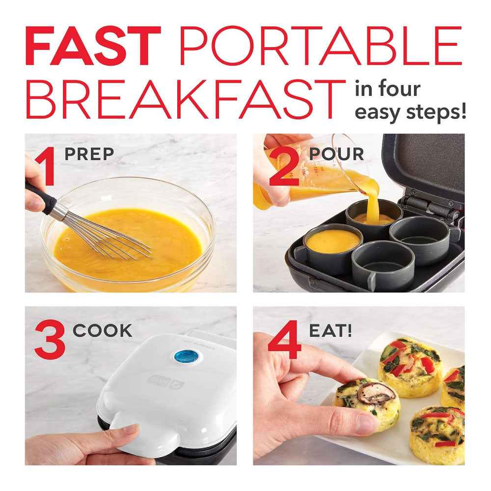 DASH - Máquina para picar huevos estilo Sous Vide con moldes de silicona para sándwiches de desayuno