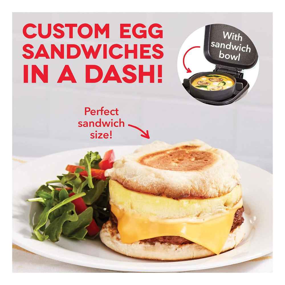 DASH - Máquina para picar huevos estilo Sous Vide con moldes de silicona para sándwiches de desayuno