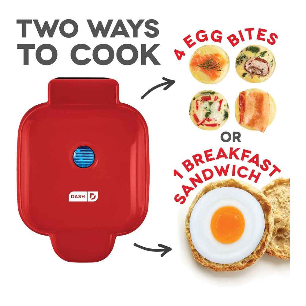 DASH - Máquina para picar huevos estilo Sous Vide con moldes de silicona para sándwiches de desayuno