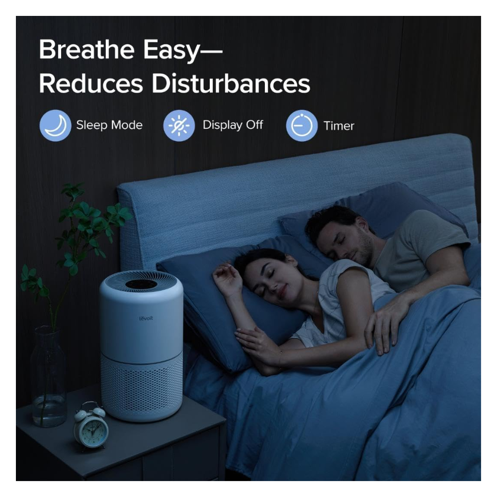 COMBO LEVOIT - Purificador de aire para alergias en el hogar Core300-P + Filtro de Repuesto