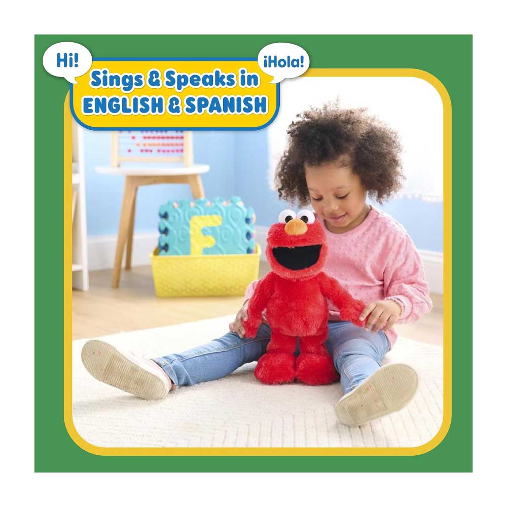 Peluche de 14 pulgadas, juego de simulación, juguete interactivo - Sesame Street Elmo Slide Singing and Dancing