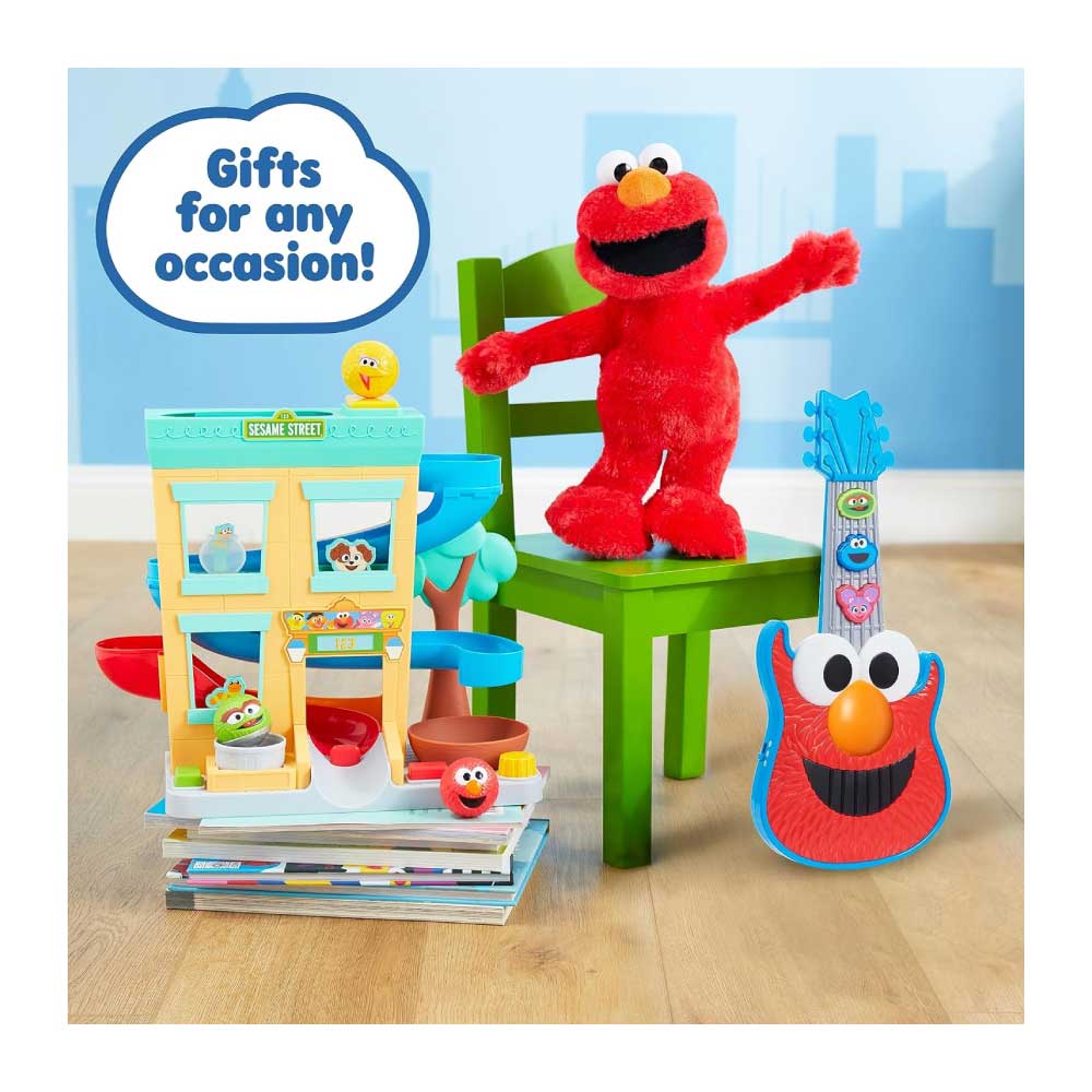 Peluche de 14 pulgadas, juego de simulación, juguete interactivo - Sesame Street Elmo Slide Singing and Dancing