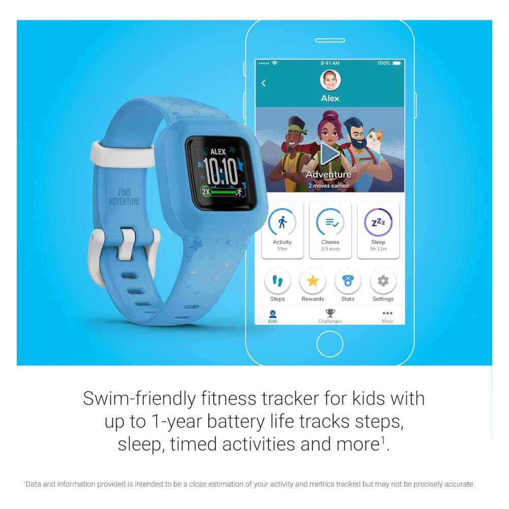 Rastreador de fitness para niños, incluye experiencia de aplicación interactiva - Garmin Vivofit Jr. 3